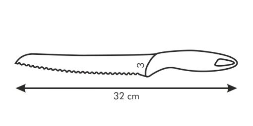 Kenyérvágó kés, 20 cm, Presto