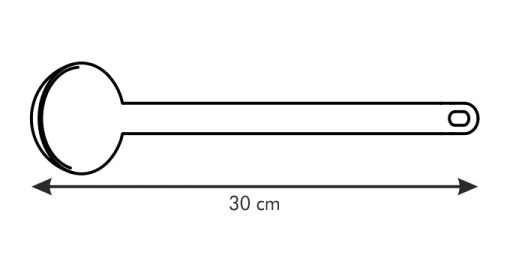 Merőkanál, 30 cm, 70 ml, Space Line