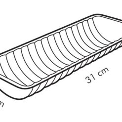 Őzgerinc sütőforma, 31x12x4,5 cm, Delícia