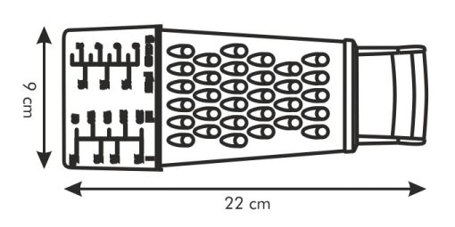 "Négy oldalú reszelő mérőtartóval, Handy"