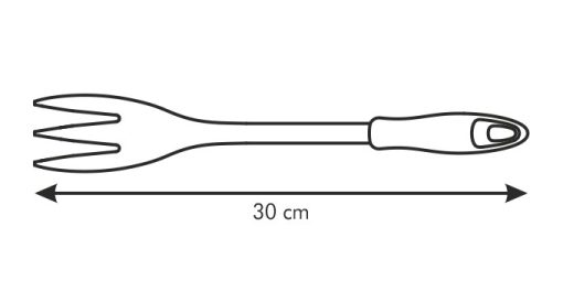 "Salátavilla műanyag fogóval, 30 cm, Presto Wood"