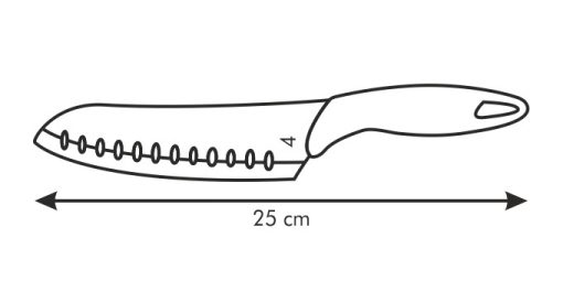 "Santoku japán kés, 15 cm, Presto"