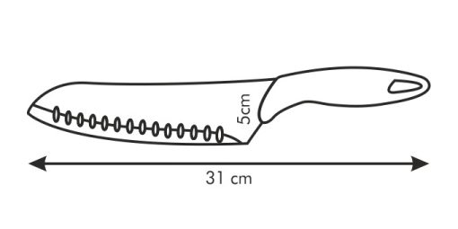 Santoku japán kés, 20 cm, Presto