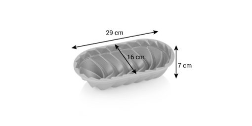 Sütőforma, fonott, 29x16x7 cm, Delícia