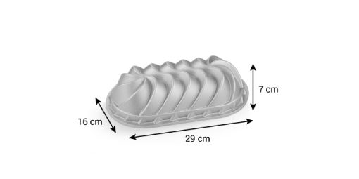 Sütőforma, fonott, 29x16x7 cm, Delícia