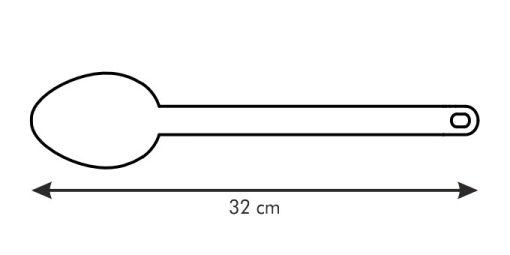 Szervírozókanál, 32 cm, Space Line