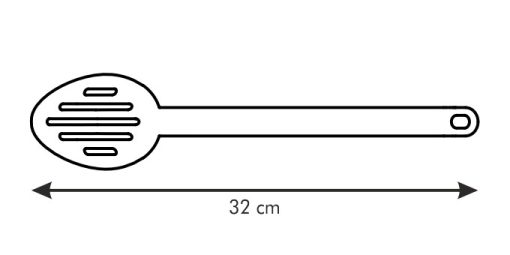 Szervírozókanál, perforált, 32 cm, Space Line