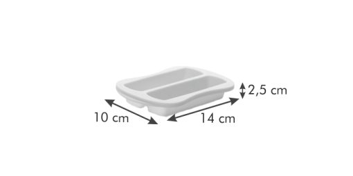 Szilikon sütőforma, müzliszelet készítő forma, 3 db, Della Casa