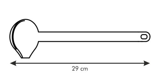 Szószmerőkanál, 29 cm, Space Line