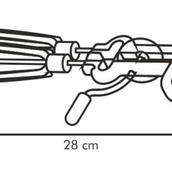 Tekerős kézi habverő, 28 cm, Delícia