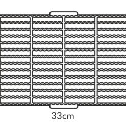 Tésztakiszúró rács, pálcika, 33x23 cm, Delícia
