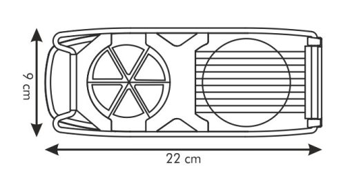 "Tojásszeletelő és cikkező, 22x9 cm, Presto"