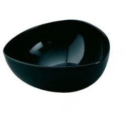 "Mini Bowl fekete 50 ml-es pohárkrém-desszert tégely, 75x75x30 mm"