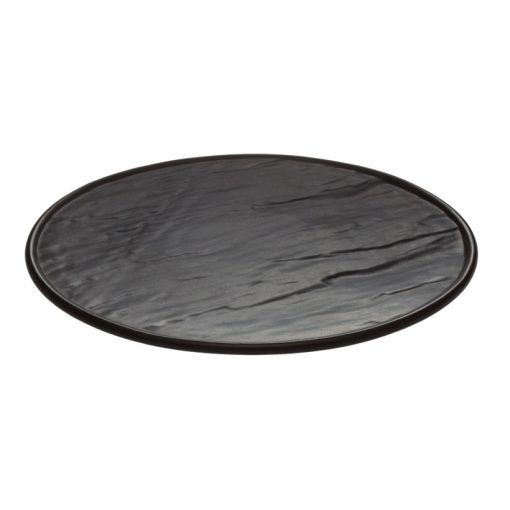 "Slate Design lapostányér, 25 cm, matt, porcelán"