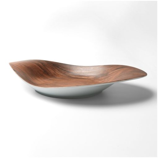 Wood mélytányér, 38x24 cm, 800 ml, alumina porcelán