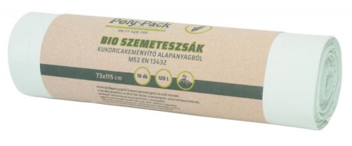 Bio szemeteszsák 73x115 cm PLA 120 literes 10 db/tekercs