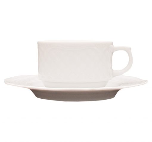 "Afrodyta teacsésze+alj 190 ml porcelán"