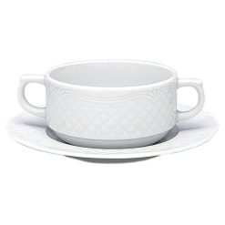 "Afrodyta levesescsésze+alj 300 ml porcelán"