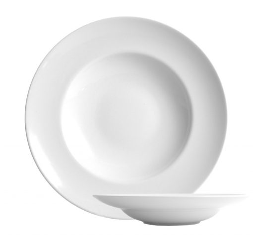 „Kaszub porcelán mélytányér, 29 cm, elegáns és tartós étkészlet”