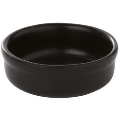 "Ramekin szufléforma, 6x2 cm, 40 ml, fekete kőporcelán"