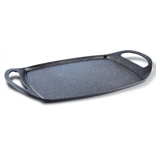 "Bio Stone 47x29 cm-es grill lap, tapadásmentes és PFOA-mentes bevonattal"