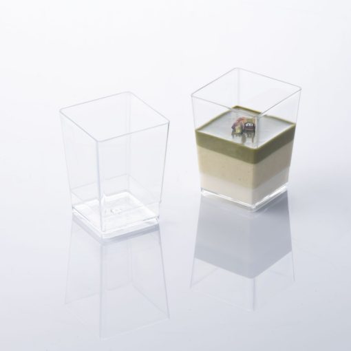 Pohárkrém-desszert tégely, Square, 120 ml, 50x50x70 mm