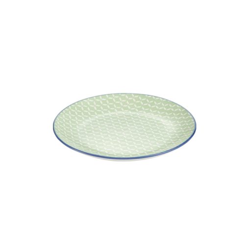 "FRESCO desszertes tányér, ø 21 cm, Barley, porcelán - egyedi mintázatú porcelán tányér mikrohullámú sütő és mosogatógép kompatibilitással."