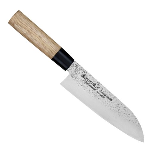 Satake Nashiji Natural Santoku japán konyhakés 17 cm