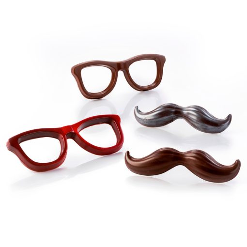 MR CHOCOLATE MOUSTACHE AND GLASSES 2 PCS