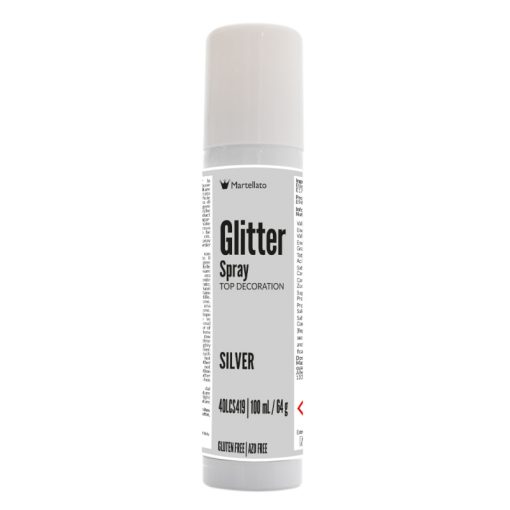 GLITTER SPRAY HYDROALCOHOL. SILVER 100ML