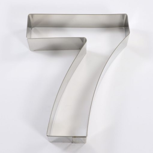 ST. STEEL NUMBER CAKE SEVEN H 200 MM