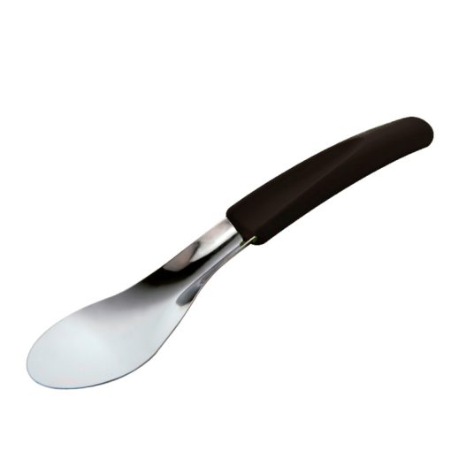 ST.STEEL ICE-CREAM SPATULA BLACK HANDLE