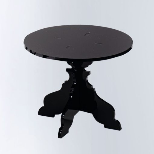 BAROQUE CAKE STAND D. 26 H 21 CM BLACK