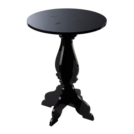 BAROQUE CAKE STAND D. 26 H 35 CM BLACK