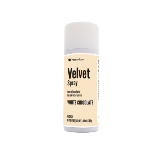 VELVET SPRAY WHITE CHOC. 400 ML