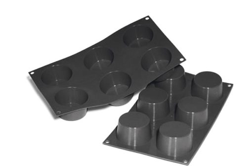 SILCONE MOULD MUFFIN D.68 H.38 MM BLACK