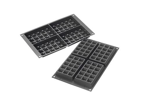 SIL. MOULD WAFFLE 130X891 H. 17 MM BLACK