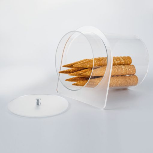 CONES HOLDER WITH LID 30X37 H 32 CM