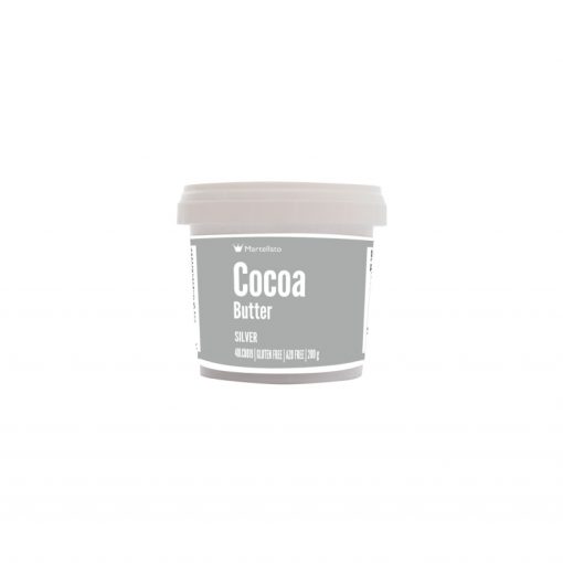 COCOA BUTTER PEARL SILVER 200 GR