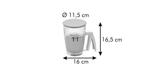 Folyékony tésztaadagoló, 1 liter, Delícia