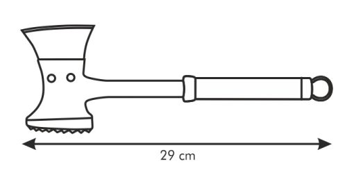 Húsklopfoló és bárd, 29 cm, President