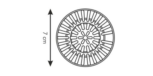Lefolyószűrő, 7 cm, műanyag
