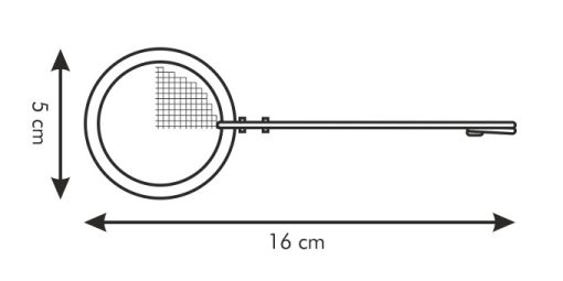 Teaszűrő fogóval, 16x5 cm, Presto