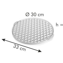 Tésztakiszúró rács, rács minta, 30 cm, Delícia