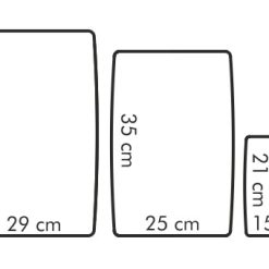 Vágólap készlet, összehajtható, 3 db, Presto