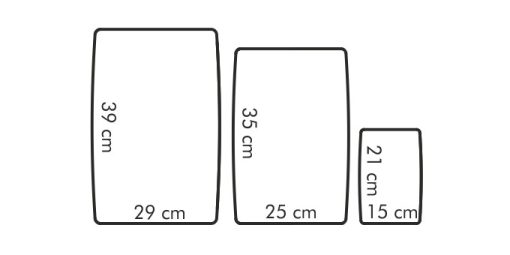 Vágólap készlet, összehajtható, 3 db, Presto