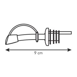 Italkiöntő dugó kupakkal, 2 db, 9 cm, Presto