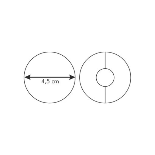 DELICIA linzerkiszúró 4,5cm 2db /sima-lyukas/